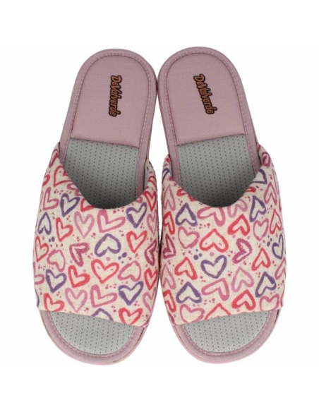 ZAPATILLA ESTAR POR CASA MUJER DEVALVE PINKI MULTICOLOR 1575