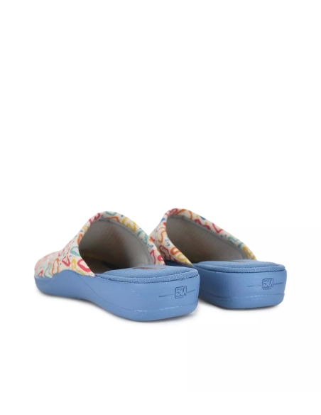 ZAPATILLA ESTAR POR CASA MUJER DVALVERDE ZUECO MULTICOLOR 15