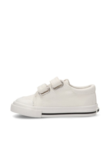 ZAPATILLAS RESPETUOSAS LONA BASICA BLANCA CONGUITOS TESH5000