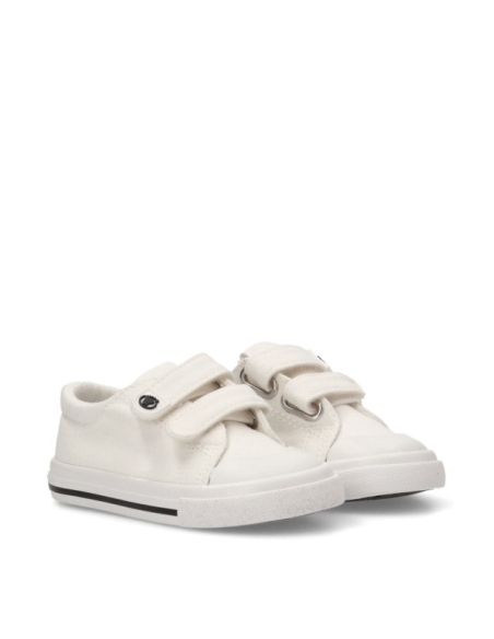 ZAPATILLAS RESPETUOSAS LONA BASICA BLANCA CONGUITOS TESH5000