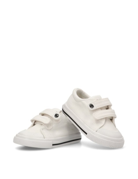 ZAPATILLAS RESPETUOSAS LONA BASICA BLANCA CONGUITOS TESH5000