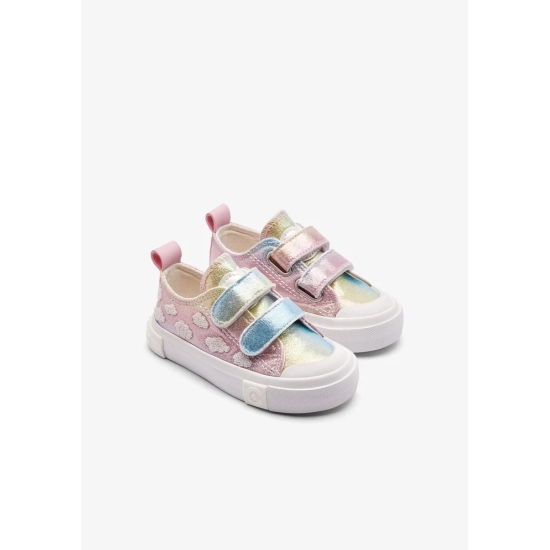 ZAPATILLA LONA CONGUITOS CIERRE DE TIRAS CLOUD MULTI  NUBES