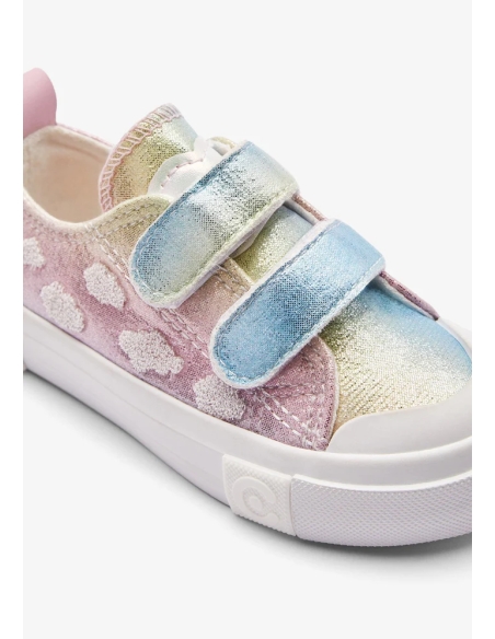 ZAPATILLA LONA CONGUITOS CIERRE DE TIRAS CLOUD MULTI  NUBES