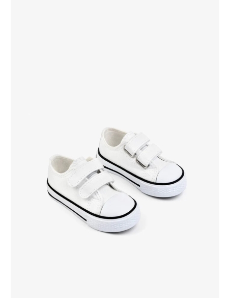 ZAPATILLA LONA UNISEX  BLANCA CONGUITOS OSSH141082- WHIT