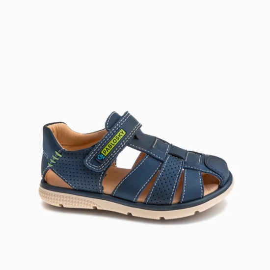 SANDALIA NIÑO PABLOSKY NOBUCK TECH NAVY 518023