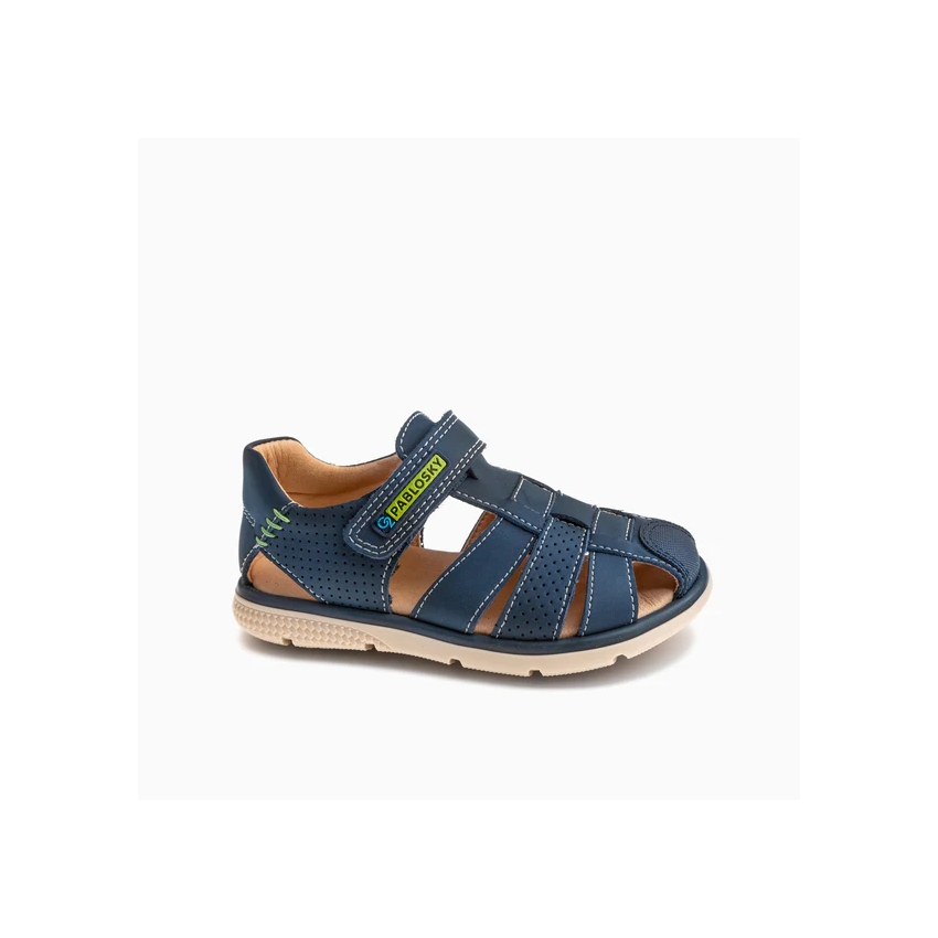 SANDALIA NIÑO PABLOSKY NOBUCK TECH NAVY 518023