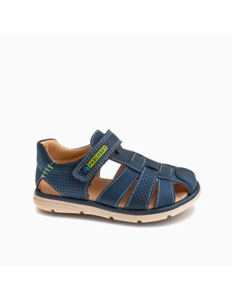 SANDALIA NIÑO PABLOSKY NOBUCK TECH NAVY 518023