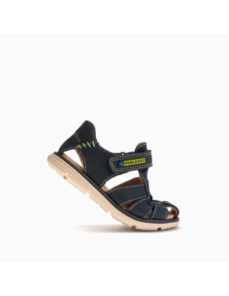 SANDALIA NIÑO PABLOSKY NOBUCK TECH NAVY 518023