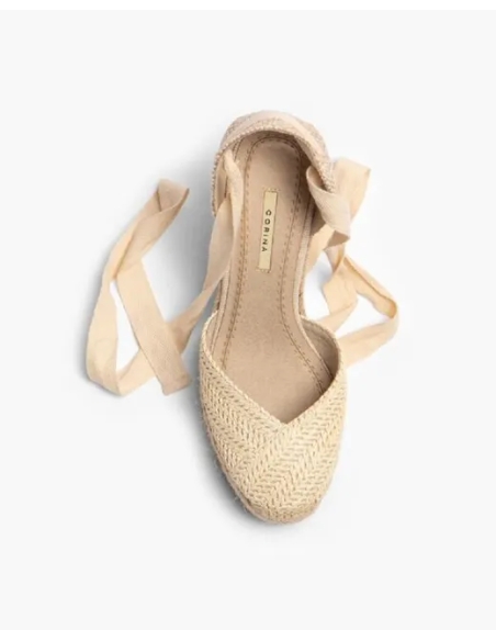 SANDALIAS CUÑAS ESPARTO M4127 CORINA 10 CM ALTURA  CUÑA TRAS