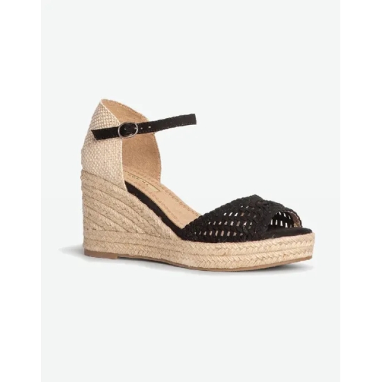 SANDALIAS CUÑAS ESPARTO M 4366 CORINA 8 CM ALTURA CUÑA TRASE