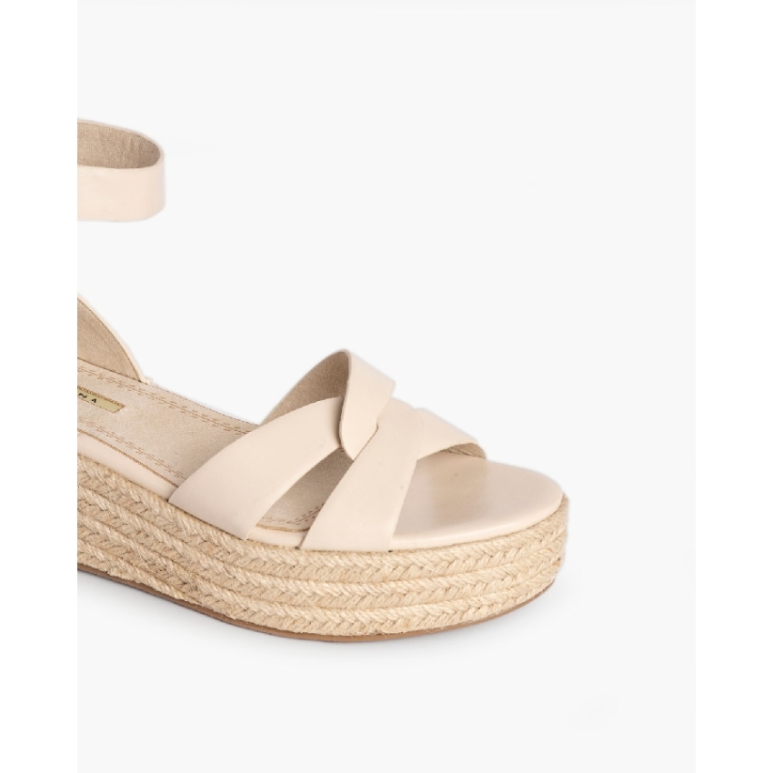 SANDALIAS PLANAS PLATAFORMA CAÑAMO M4390 CORINA