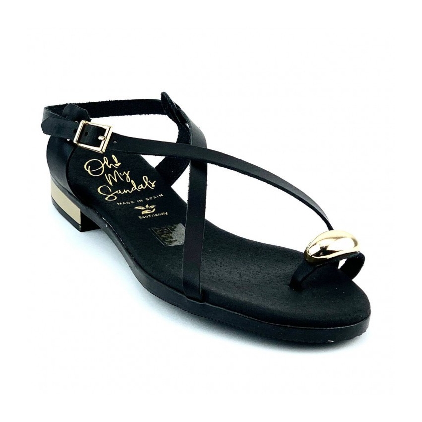 SANDALIA PLANA PIEL PLANTILLA DE GEL 5587 OH MY...