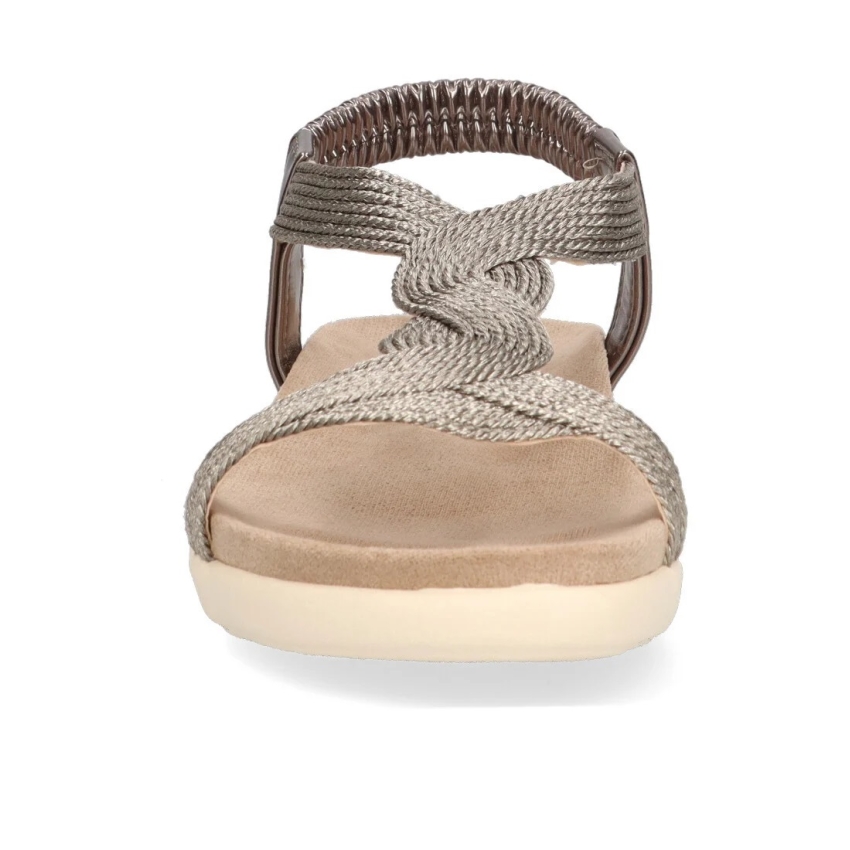 SANDALIAS PLANAS ETIKA 41001 PLOMO