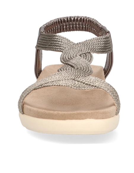 SANDALIAS PLANAS ETIKA 41001 PLOMO