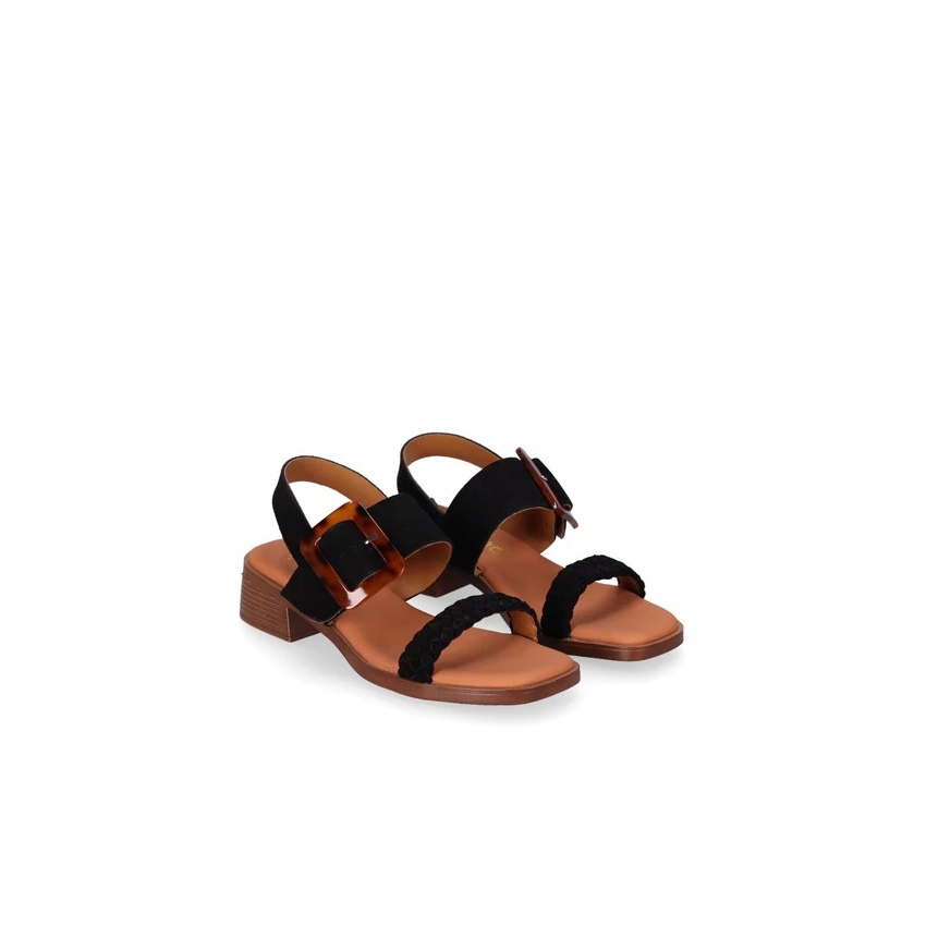 SANDALIAS DE MUJER CHIKA 10 PIEL TACON BAJO