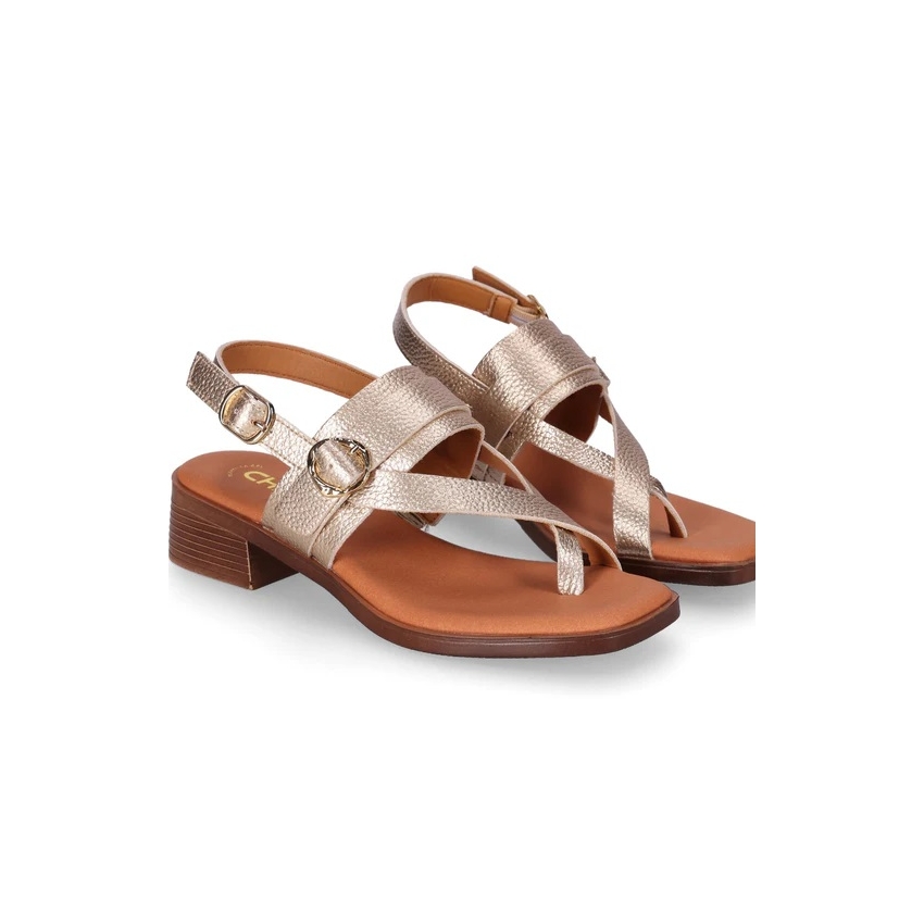 SANDALIAS PLANAS MUJER CHIKA 10 PIEL