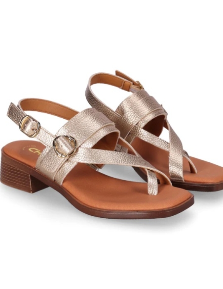 SANDALIAS PLANAS MUJER CHIKA 10 PIEL