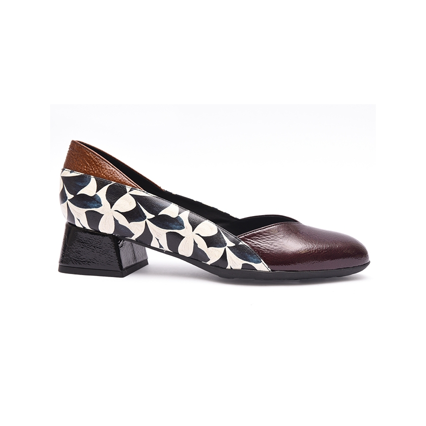 ZAPATOS DE TACON BAJO EN PIEL 1328-2 YOWAS