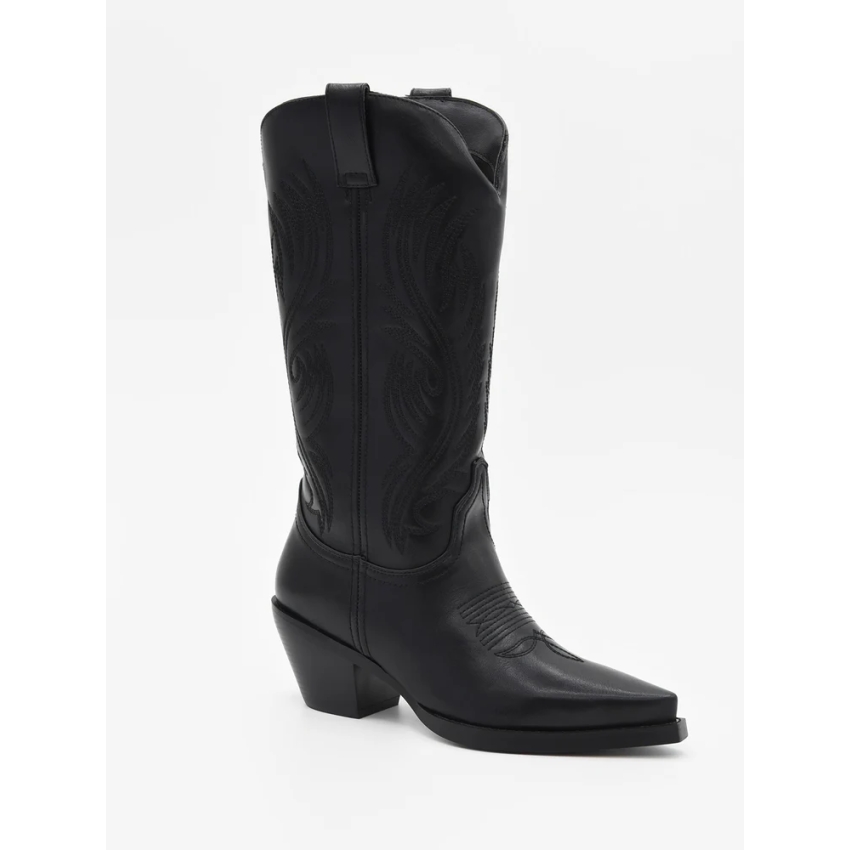 BOTA CAMPERA PLANTA PIEL, CAÑA DECORADA AZAREY