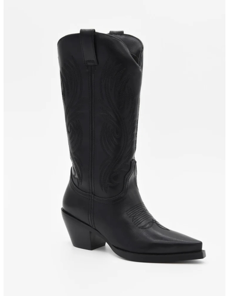 BOTA CAMPERA PLANTA PIEL, CAÑA DECORADA AZAREY