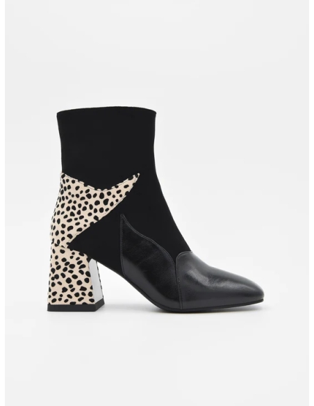 BOTIN TACON AZAREY PLANTA PIEL COMBI LEOPARDO