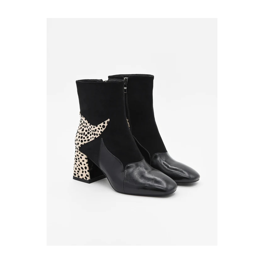 BOTIN TACON AZAREY PLANTA PIEL COMBI LEOPARDO