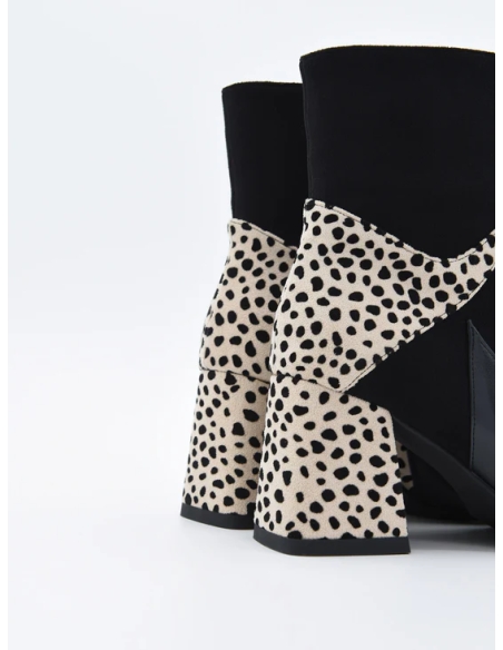 BOTIN TACON AZAREY PLANTA PIEL COMBI LEOPARDO