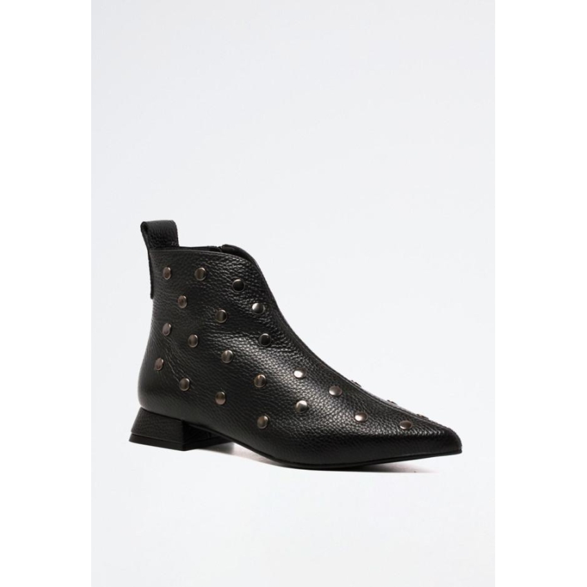 BOTIN TACON BAJO CON TACHAS PLANTA DE PIEL AZAREY