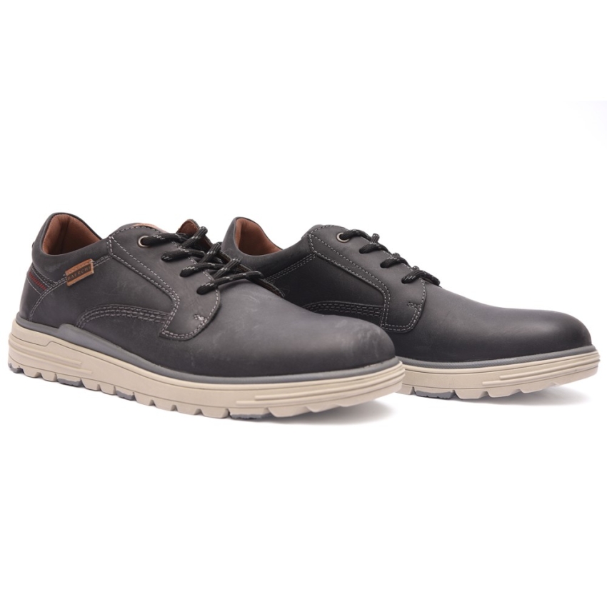ZAPATOS HOMBRE 9350 BAERCHI ENGRASADO NEGRO SPORT