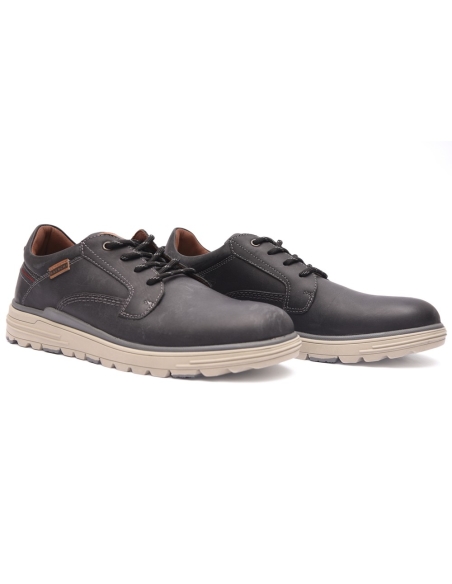 ZAPATOS HOMBRE 9350 BAERCHI ENGRASADO NEGRO SPORT