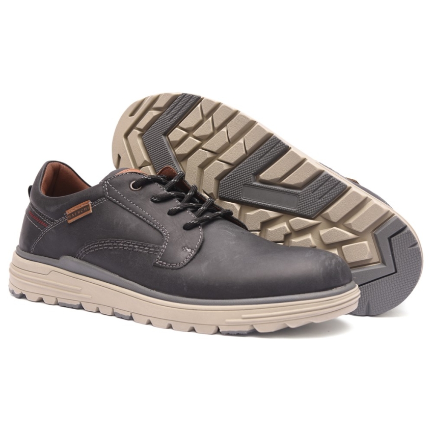 ZAPATOS HOMBRE 9350 BAERCHI ENGRASADO NEGRO SPORT