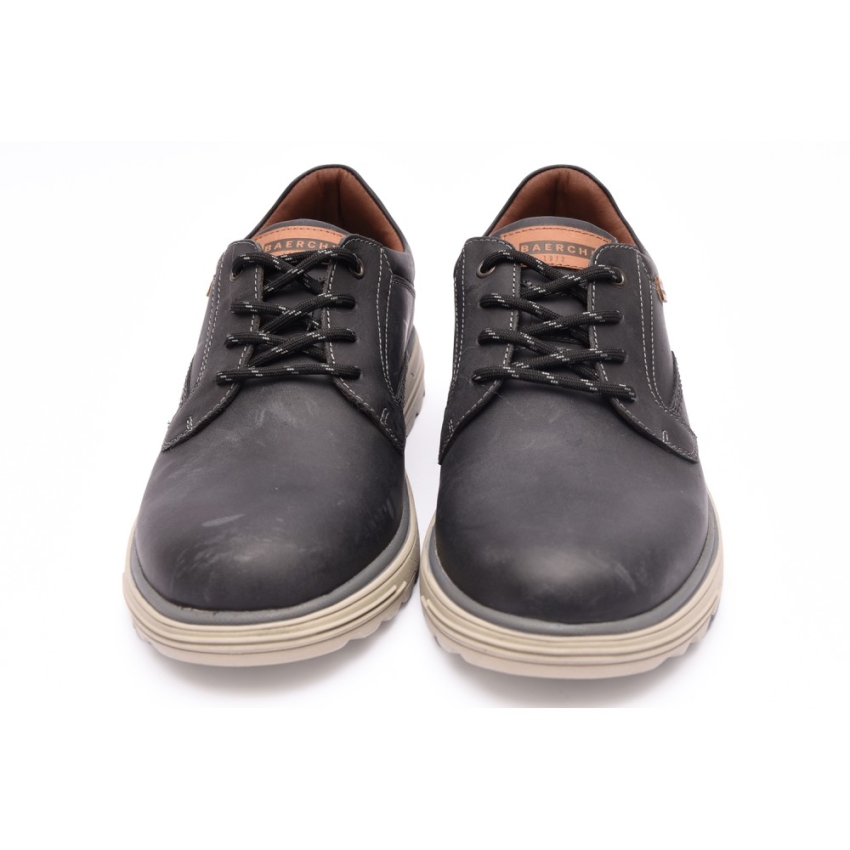 ZAPATOS HOMBRE 9350 BAERCHI ENGRASADO NEGRO SPORT
