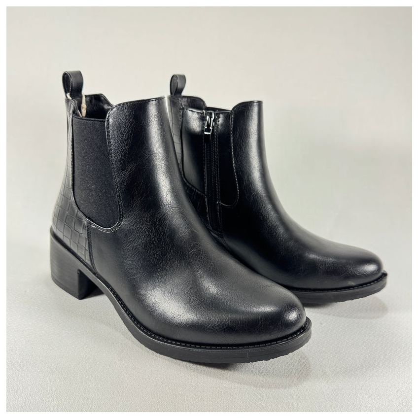 BOTIN TACON BAJO MYSOFT 25M681 NEGRO