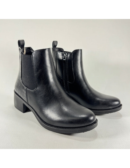 BOTIN TACON BAJO MYSOFT 25M681 NEGRO