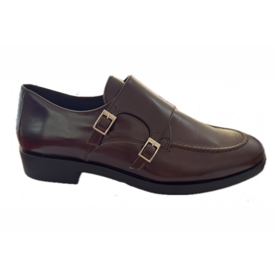 ZAPATO PLANO MUJER EN PIEL MARRON DE YOWAS