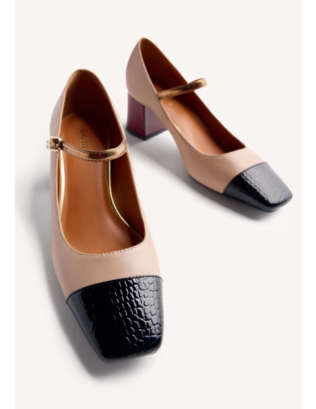 ZAPATOS DE TACON GIOSEPPO OKLEE BEIG