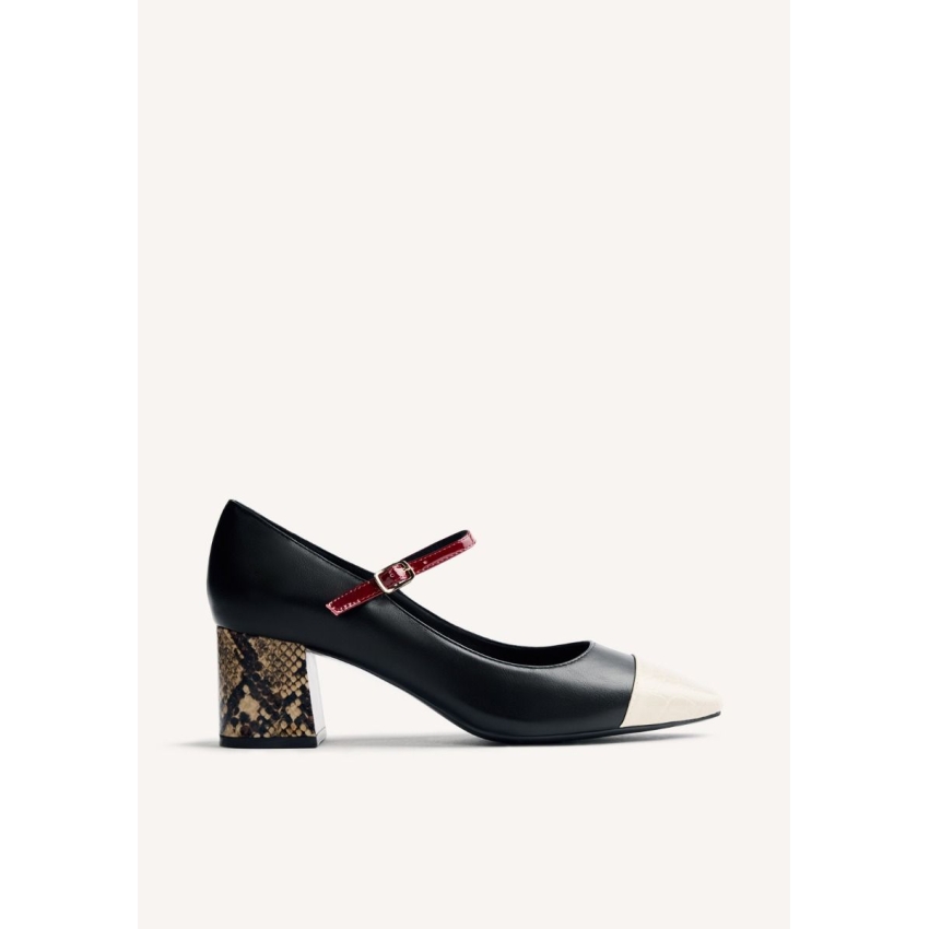 ZAPATOS DE TACON GIOSEPPO  OKLEE NEGRO