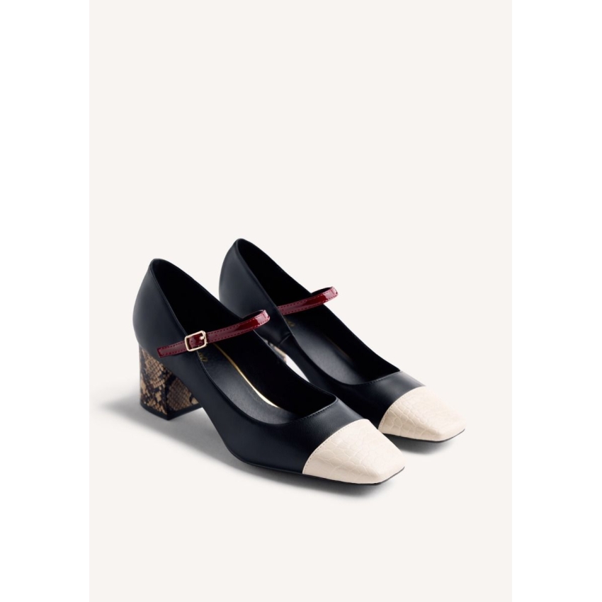 ZAPATOS DE TACON GIOSEPPO  OKLEE NEGRO