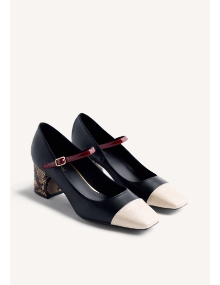 ZAPATOS DE TACON GIOSEPPO  OKLEE NEGRO