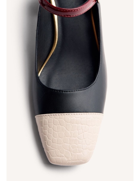 ZAPATOS DE TACON GIOSEPPO  OKLEE NEGRO