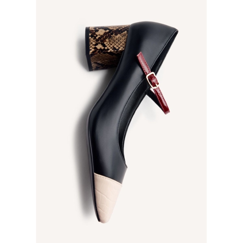 ZAPATOS DE TACON GIOSEPPO  OKLEE NEGRO