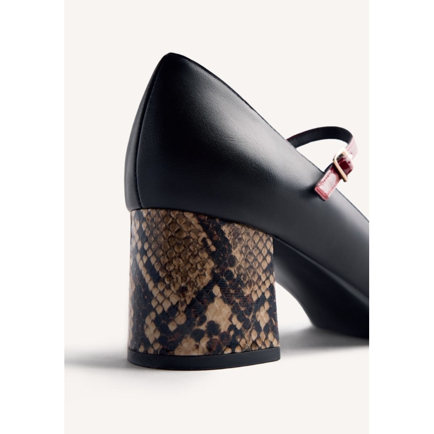 ZAPATOS DE TACON GIOSEPPO  OKLEE NEGRO