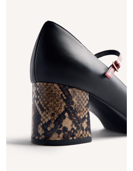 ZAPATOS DE TACON GIOSEPPO  OKLEE NEGRO