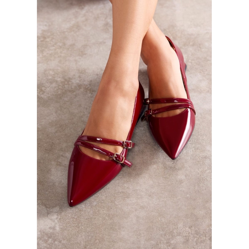 ZAPATOS PLANOS MUJER LUCAN GIOSEPPO BURDEOS