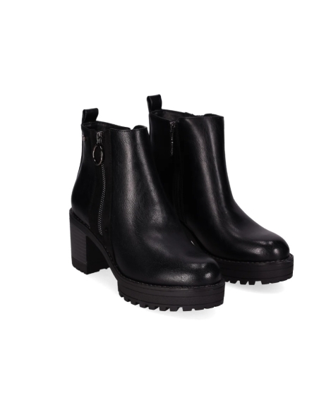 BOTINES PIEL VEGANA DE MUJER CHIKA 10 TACON MEDIO