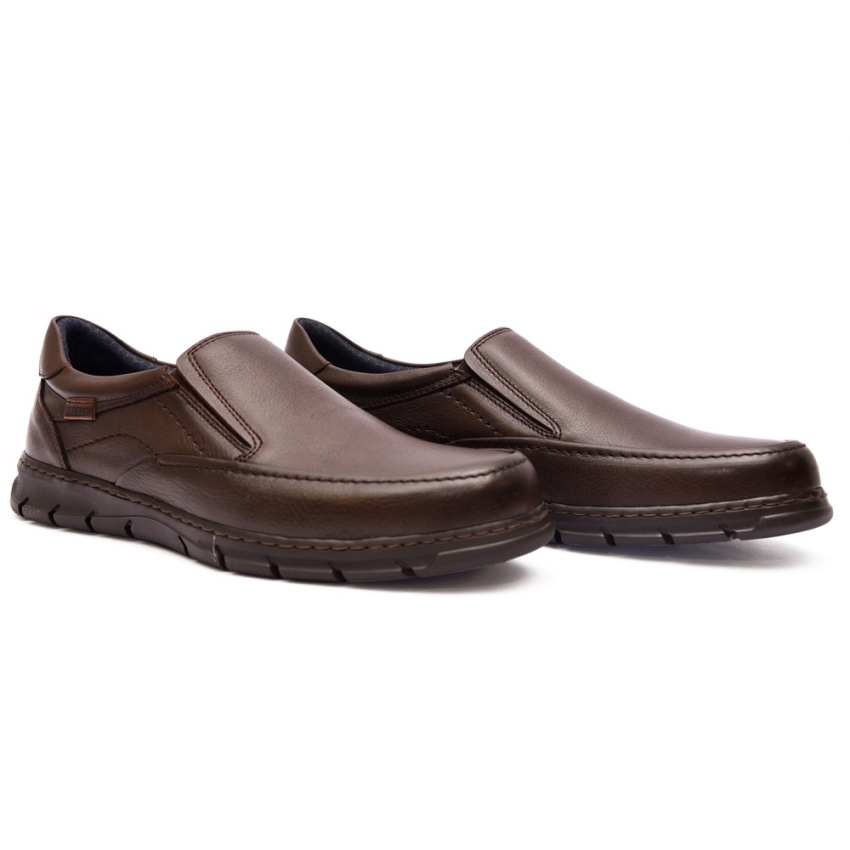 ZAPATOS HOMBRE PIEL MARRON 4191 BAERCHI