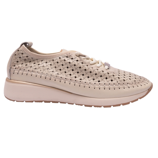ZAPATO CASUAL MUJER CALADO TODO EN PIEL L4553 DE TREINTAS