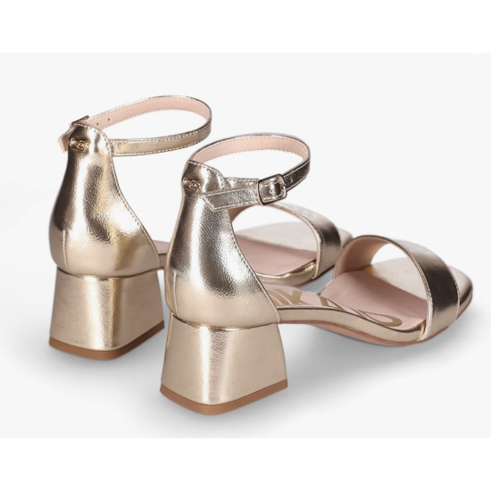 SANDALIAS DE TACON BAJO PIEL VEGANA MUJER MELANIA 12 CHIKA 1 2