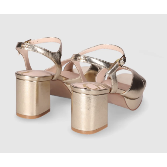 SANDALIAS TACON PIEL VEGANA MUJER CHIKA 10 PLATAFORMA FLORA 2