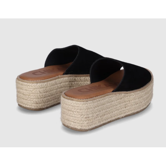 SANDALIAS MUJER  PLATAFORMA YUTE SERRAJE PIEL CHIKA 10 BONNA 2